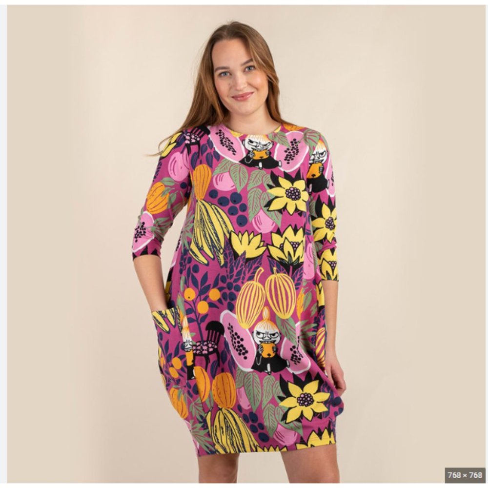 Moomin Iida Dress Papaya - Magenta
